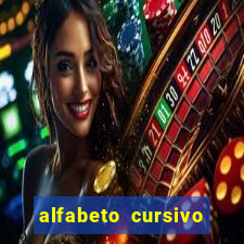 alfabeto cursivo para treinar caligrafia